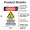 Signmission Radiation & Laser Sign, 14 in H x 10 in W, Aluminum, Rectangle OS-2PACK-DS-A-1014-V-1688 - alternate 8